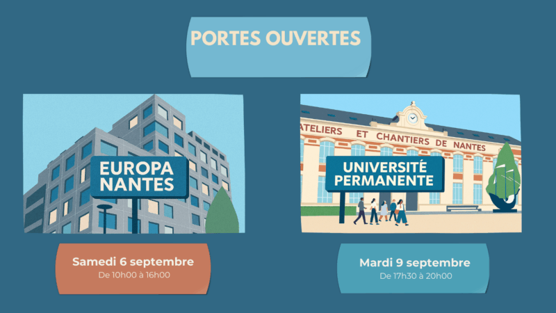 Portes Ouvertes – 6 et 9 septembre