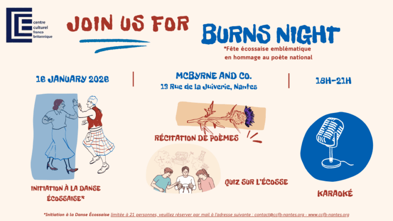 Burns Night – Vendredi 16 janvier