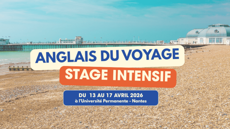 Stage intensif – Anglais du voyage
